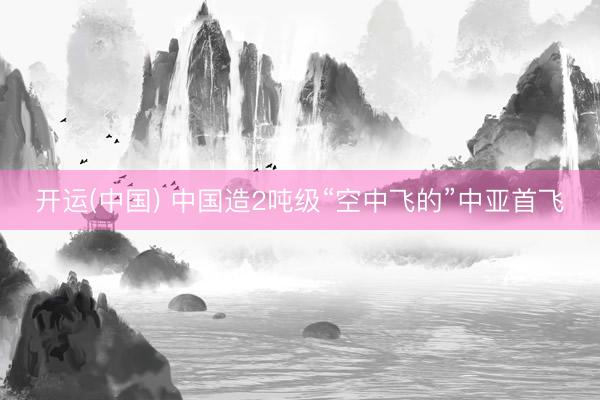 开运(中国) 中国造2吨级“空中飞的”中亚首飞